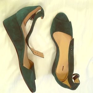 Lalla J Crew size 7 Deep Forest Green New